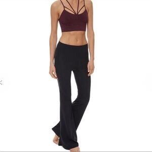 Sweaty Beaty haven flared yoga pants, black, medium